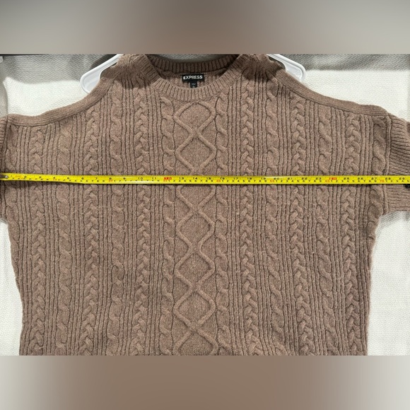 Express Open-Shoulder Sweater Dress - Picture 4 of 4